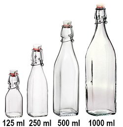 Bormioli swing top bottles
