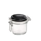 Bormioli Rocco Fido 6.75 oz. Food Jar, Black Top  - $3.50 per jar