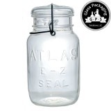 Antique 1 Quart Hazel Atlas EZ Seal #703 Lightening Jars