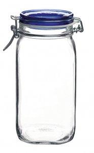 BORMIOLI ROCCO BLUE TOP FIDO 1.5L ML (50 OZ) HERMETIC JAR - $4.50 PER JAR