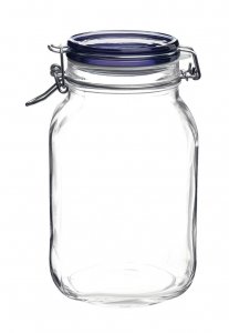 BORMIOLI ROCCO BLUE TOP FIDO 2 L (68 OZ) HERMETIC JAR - $5.50 PER JAR