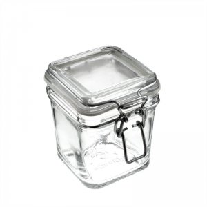LeCarre Italian square food storage jar - 12 per case - 12 ounce