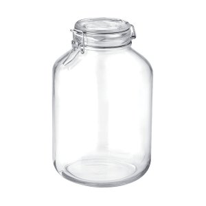 Bormioli Rocco  5L  (169 ounce) Fido latch lid jar - 20 case minimum (120 pcs)  - $8.00 per jar