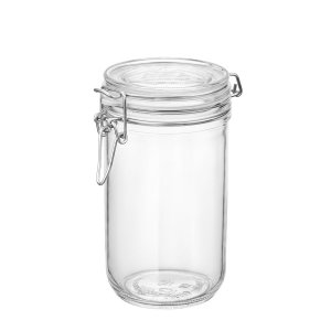 BORMIOLI ROCCO FIDO CYLINDER 750ML (25 OZ.) FOOD JAR, CLEAR - $3.50 PER JAR