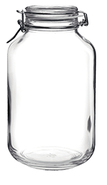 Bormioli Rocco Fido 3L (101.5 ounce) hermetic  jar -25 case (150 pieces)  minimum order - $6.00 each