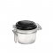 Bormioli Rocco Fido 4.25 oz. Food Jar, Black Top  - $3.50 per jar